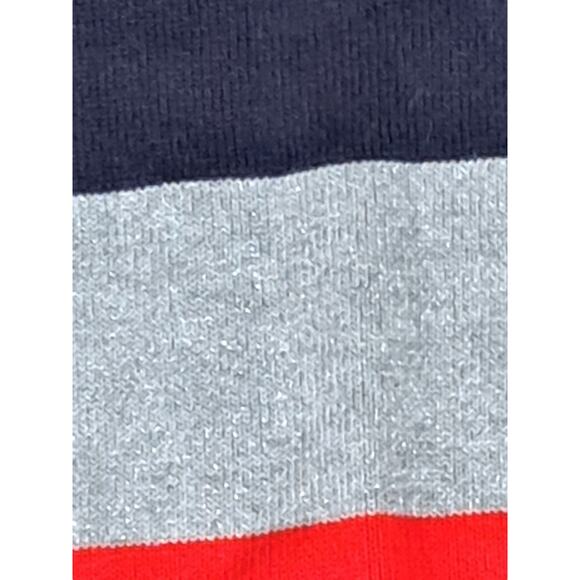 NWT Harper Canyon Girls Navy Red Silver Metallic Knit Sweater Size Small 7/8 - Picture 4 of 8